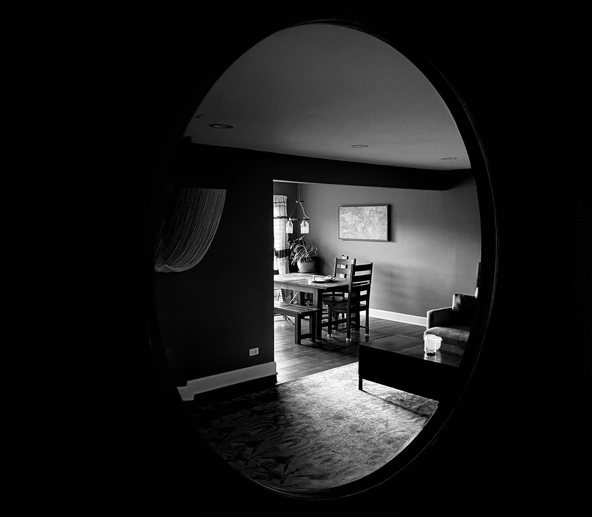 Circle Mirror B&W